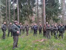 Szkolenie z wybranych innowacyjnych metod zagospodarowania lasu w Nadleśnictwie Podanin.
